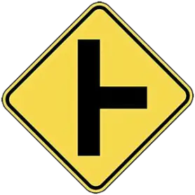 side road sign